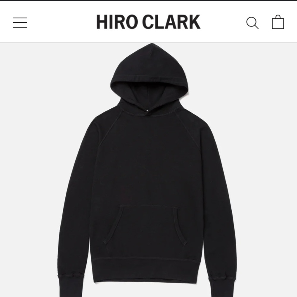 Hiro Clark Men's Charcoal Hoodie Sweater